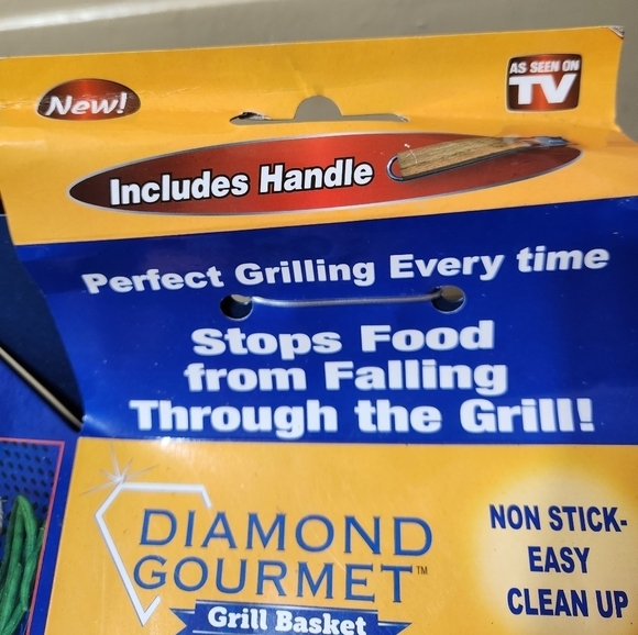Diamond Gourmet Non-Stick Grill Basket NWP - Picture 4 of 4